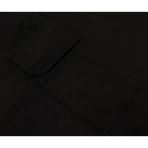 Bigdude Lightweight Elasticated Waist Cargo Trousers Black - Image 7