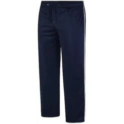 Bigdude Zipped Hem Tracksuit Bottoms Navy