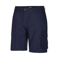 Bigdude Light Weight Elasticated Waist Cargo Shorts Navy