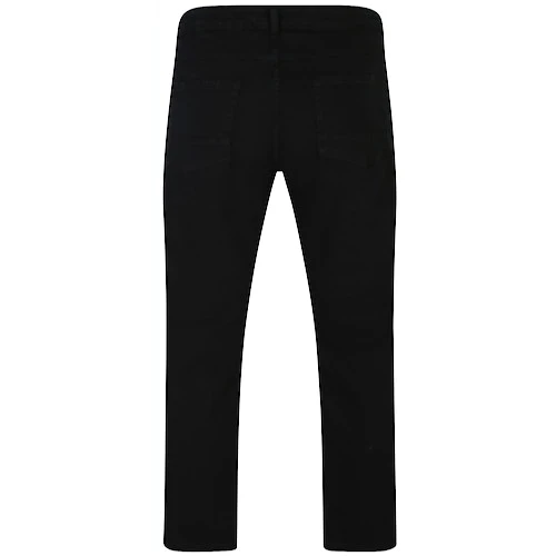 Bigdude Loose Fit Straight Cut Stretch Jeans Black - Image 4