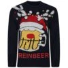 Bigdude Reinbeer Christmas Jumper Navy
