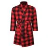 Bigdude Soft Flannel Dressing Gown Red
