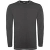 Bigdude Long Sleeve Thermal T-Shirt Charcoal Tall
