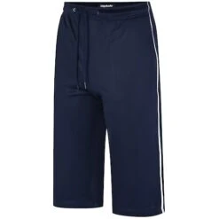 Bigdude Cropped Tricot Joggers Navy