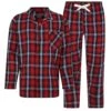 Bigdude Woven Checked Pyjama Set Navy