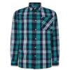 Bigdude Long Sleeve Check Shirt Green Tall
