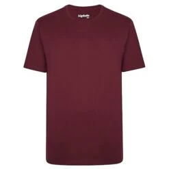 Bigdude Heavy Weight Plain T-Shirt Burgundy
