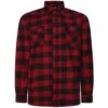 Bigdude Checked Overshirt Red/Black