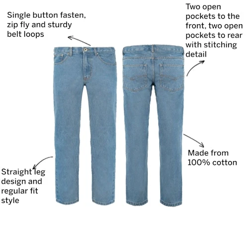 Bigdude Regular Fit Jeans Light Wash - Image 3