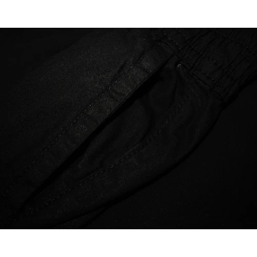 Bigdude Lightweight Elasticated Waist Cargo Trousers Black - Image 6