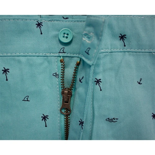Bigdude Summer Print Chino Shorts Light Blue - Image 5
