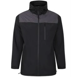 Bigdude Showerproof Windbreaker Jacket Black/Charcoal