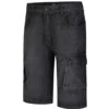 Bigdude Cargo Denim Shorts Black