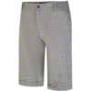 Bigdude Linen Look Elasticated Waist Chino Shorts Charcoal