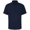 Bigdude Button Down Oxford Short Sleeve Shirt Navy Tall