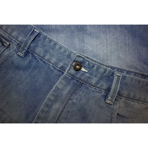 Bigdude Cargo Denim Shorts Mid Wash - Image 4
