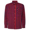 Bigdude Gingham Long Sleeve Shirt Red Tall