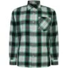 Bigdude Summer Long Sleeve Flannel Shirt Green Tall