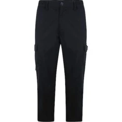 Bigdude Elasticated Waist Cargo Trousers Dark Navy