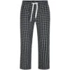 Bigdude Woven Checked Pyjama Pants Black/White