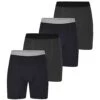 Bigdude 4 Pack Print Trunk Boxer Shorts Black