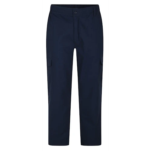 Bigdude Elasticated Waist Cargo Trousers Navy