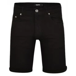 Bigdude Stretch Denim Shorts Black
