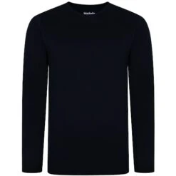 Bigdude Long Sleeve T-Shirt Navy Tall