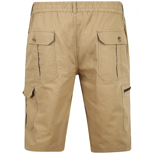 Bigdude Rip Stop Cargo Shorts Khaki - Image 2