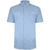 Bigdude Oxford Short Sleeve Shirt Light Blue Tall