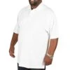 Bigdude Plain Polo Shirt White Tall