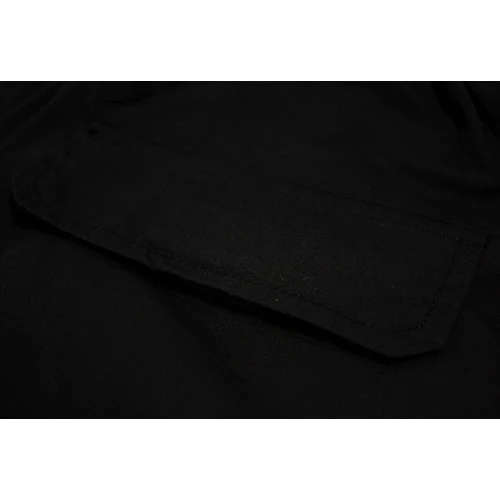 Bigdude Lightweight Elasticated Waist Cargo Trousers Black - Image 8