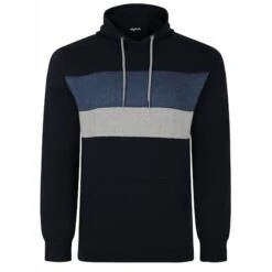 Bigdude Colour Block Hoody Navy