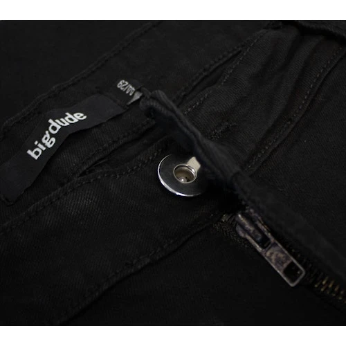 Bigdude Loose Fit Straight Cut Stretch Jeans Black - Image 5
