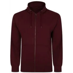 Bigdude Original Full Zip Hoody Burgundy Tall