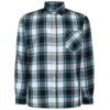Bigdude Long Sleeve Check Flannel Shirt Light Blue Tall