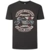 Bigdude Motorcycle Print T-Shirt Charcoal Tall