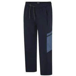 Bigdude Contrast Pocket Cargo Joggers Navy
