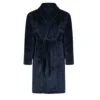 Bigdude Plain Fleece Dressing Gown Navy
