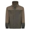 Bigdude Contrast Panel Showerproof Hooded Jacket Khaki
