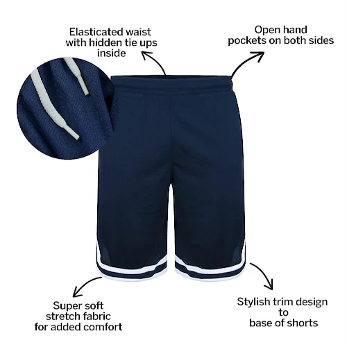 Bigdude Performance Shorts Navy - Image 3