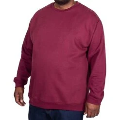 Bigdude Essentials Jumper Burgundy Tall