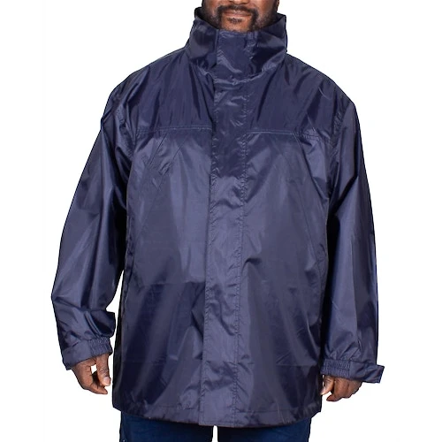 Bigdude Showerproof Packaway Rain Jacket Navy - Image 2