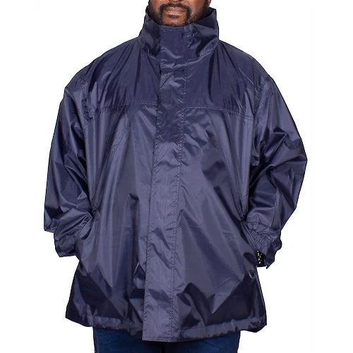 Bigdude Showerproof Packaway Rain Jacket Navy - Image 4