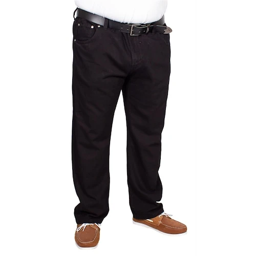 Bigdude Elasticated Waist Jeans Black - Image 6