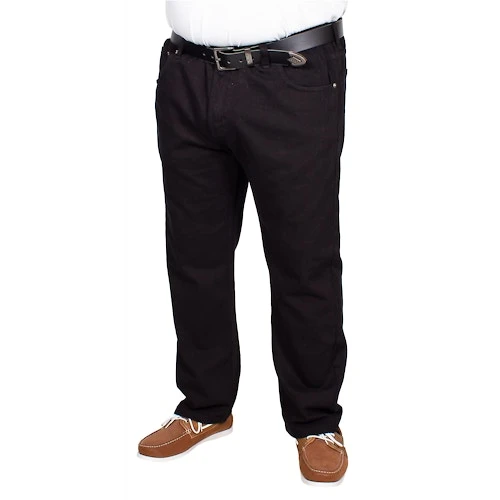 Bigdude Elasticated Waist Jeans Black