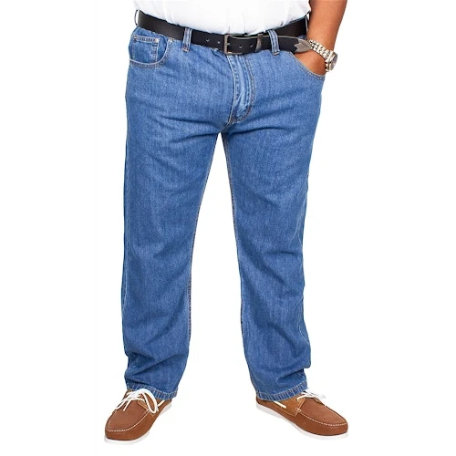 Bigdude Elasticated Waist Jeans Mid Wash - Image 4