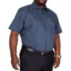Bigdude Classic Short Sleeve Poplin Shirt Petrol Tall