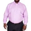 Bigdude Classic Long Sleeve Poplin Shirt Violet Tall