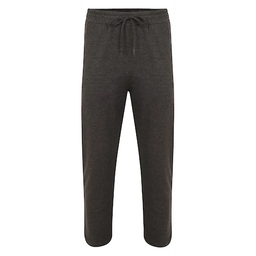 Bigdude Open Hem Loop Back Joggers Charcoal - Image 2